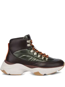 Love Moschino leather lace-up sneakers 31028149