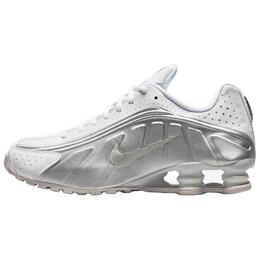Nike Кроссовки Shox R4 White Bright Crimson Metallic Silver hq1988-101 | white/silver