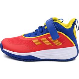 Детские баскетбольные кроссовки OwnTheGame с износостойким верхом средней высоты Adidas, красный/синий/желтый jr6000 | red/blue/yellow