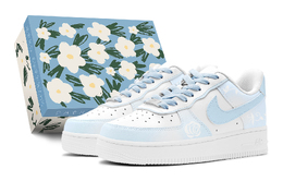 Баскетбольные кроссовки Air Force 1 LE Low для детей и подростков Nike, синий dh2920-111(teams2-玫瑰之恋s-box) | sky blue