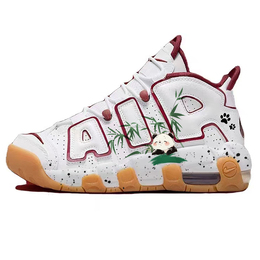 Баскетбольные кроссовки Air More Uptempo Mid-Top для детей и подростков Nike, белый fj2846-100(team56-绿竹熊猫) | white