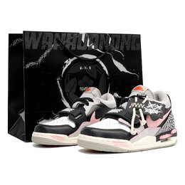Детские баскетбольные кроссовки Legacy 312 Low Top для подростков Jordan, черный cd9054-101(team113-甜酷黑莓s-box) | black