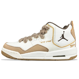 Баскетбольные кроссовки Courtside 23 Mid Top для детей и подростков Jordan, коричневый fq6861-121(team667-保持热爱) | camel