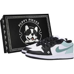 Баскетбольные кроссовки Air 1 LOW Top для детей и подростков Jordan, белый 553560-131(team85-嫩蕊奶绿as-box) | white