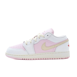 Детские баскетбольные кроссовки Air 1 Low Top для подростков Jordan, розовый/белый 553560-608（team176-甜美粉色） | pink white