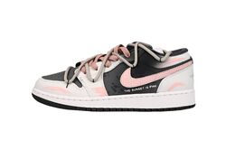 Баскетбольные кроссовки Air 1 SAML Low Top для детей и подростков Jordan, черный/розовый 553560-152(team6-桃雾信笺) | black pink