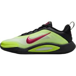Nike Детские баскетбольные кроссовки A'One с низким верхом, устойчивые к истиранию, неоново-желтые, для подростков hq2294-001 | black/bright pink/neon yellow