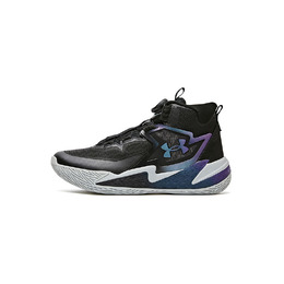 Кроссовки баскетбольные мид для детей и подростков Under Armour, черный 2531504 | black