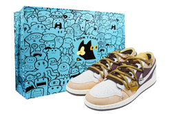 Jordan Баскетбольные кроссовки Air 1 Mocha Sweet Star Low Top для детей и подростков dz4465-200(team42-女款摩卡甜星s-box) | coffee