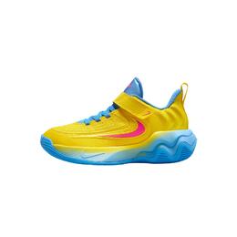 Nike Детские баскетбольные кроссовки Giannis Immortality 4 Low-Top, цвет: светящийся желтый/университетский синий/прозрачный розовый fz6733-700 | glowing yellow/university blue/transparent pink