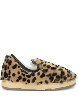 Lanvin DBB1 leopard-print slip-on sneakers 31532104