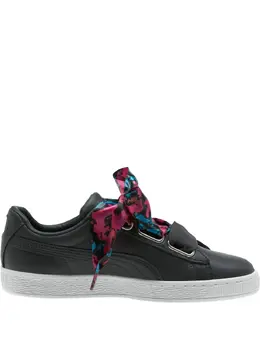 Puma satin-bow leather sneakers 15948340