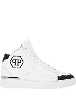 Philipp Plein leather hi-top sneakers 27509427