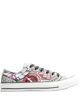 Converse Chuck Taylor patchwork-print low sneakers 15947363
