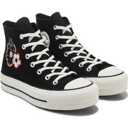 Кроссовки Chuck Taylor All Star на платформе с высоким подъемом Converse, мультиколор 1049846/71931 | black/floral