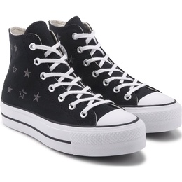 Кроссовки Chuck Taylor All Star на платформе с высоким подъемом Converse, мультиколор 1049846/71078 | black/natural/ivory