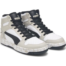 Широкие высокие кроссовки Rebound Layup Puma, мультиколор 1058266/70493 | white/grey/black
