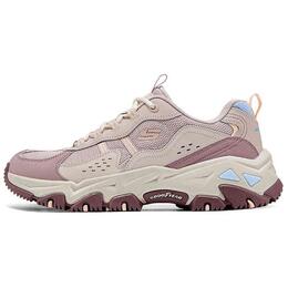 Женские розовые низкие треккинговые кроссовки Skechers 180128-pkmt | pink