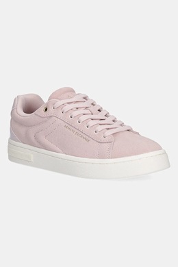 Замшевые кроссовки Armani Exchange, розовый xw001619.af17445.u4012 | różowy