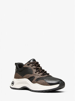 Кроссовки Levie из комбинированных материалов Michael Kors, Brown Multi 44f5lvfs1d | brown multi