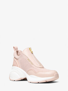 Кроссовки Zuma из комбинированных материалов Michael Kors, розовый 43f5zufp1l | soft pink