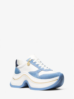 Кроссовки Arla из кожи и замши Michael Kors, Frch Blu Mlt 43f5arfs3l | frch blu mlt