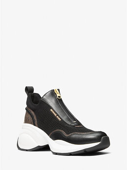 Кроссовки Zuma из комбинированных материалов Michael Kors, черный 43f5zufp1l | black