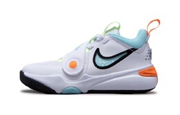 Детские баскетбольные кроссовки Nike Team Hustle D 11 PS, Blue-white-orange hf5737-141 | blue-white-orange