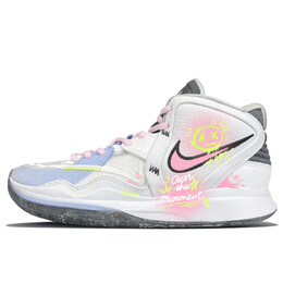 Баскетбольные кроссовки Kyrie 8 Infinity Basketball Shoes Unisex Mid-Top Pink Nike, белый dc9134-102(team401-微醺派对） | white