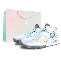 Баскетбольные кроссовки Kyrie 8 Infinity Basketball Shoes Unisex Mid-Top Blue Nike dc9134-102(team401-直线狙击sbox） | white