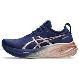 Кроссовки GEL-NIMBUS 26 женские с низким верхом цвета лимонного льда/металлического золота/красного цвета Asics 1012b740-400 | lemon ice/metallic gold/red