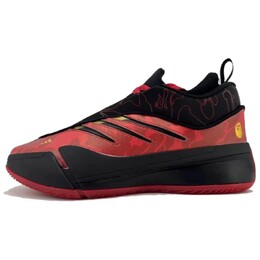 Баскетбольные кроссовки Dame 9 унисекс с низким верхом, красные/черные Adidas ih0786 | red/black