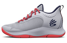 Баскетбольные кроссовки Curry 3Z6 мужские с низким верхом серые/оранжевые Under Armour 3025090-101