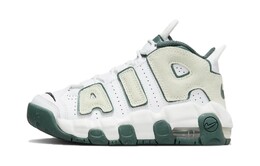 Детские баскетбольные кроссовки Nike Air More Uptempo PS, White/Green fq1937-100 | white/green