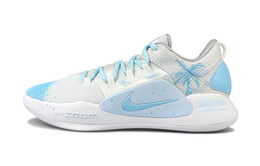 Баскетбольные кроссовки Hyperdunk X мужские с низким верхом белого цвета Nike ar0465-100(team76-度假椰树蓝白) | light blue