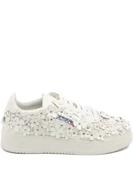 Autry Medalist floral-embellished sneakers 32123727
