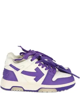 Off-White arrow-motif leather sneakers 32100497