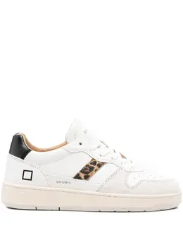 D.A.T.E. leopard-print panel sneakers 31936087