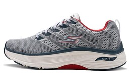Кроссовки для бега Max Cushioning для мужчин с низким верхом серого/синего цвета Skechers 220338-wht