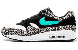 Кроссовки Nike Air Max 1 Unisex, черный/белый/голубой 908366-001