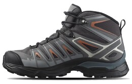X Ultra Pioneer Кроссовки для походов унисекс с высоким берцем серо-оранжевые Salomon 471966