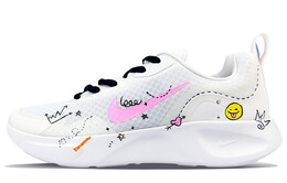 Кроссовки Wearallday для бега мужские с низким верхом розового цвета Nike cj1682-101(team40-男款心动涂鸦sbox) | white