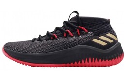 Кроссовки Adidas Dame 4 Black Gold Scarlet cq1422