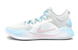Баскетбольные кроссовки Hyperdunk X мужские с низким верхом розового/синего цвета Nike ar0465-100(team76-北极光追光者) | white