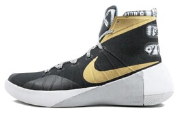 Баскетбольные кроссовки Hyperdunk 2015 унисекс с высоким верхом, черные/золотые Nike 803151-076 | black/gold