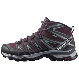 Женские кроссовки X Ultra Pioneer Mid CSWP «Wine Tasting Granite Green» Salomon 471706 | burgundy