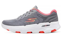 Кроссовки женские с низким верхом серые/красные Skechers 129335-gycl | grey/red