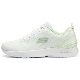 Кроссовки женские с низким верхом белые/зеленые Skechers 150154-wmt | white/green