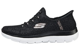 Кроссовки женские с низким верхом, черные Skechers 150125-blk | black