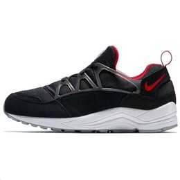 Кроссовки Nike Air Huarache Light Black University Red Wolf Grey, черный 306127-006 | black